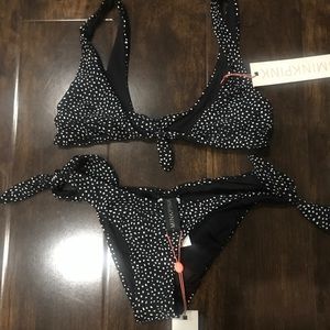 ➕MINKPINK Mantaray tie bikini 🖤